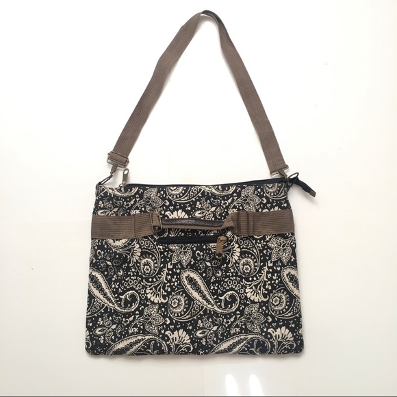 Focus Baby Vegan Leather & Canvas Hobo bag NWOT - Picture 4 of 16